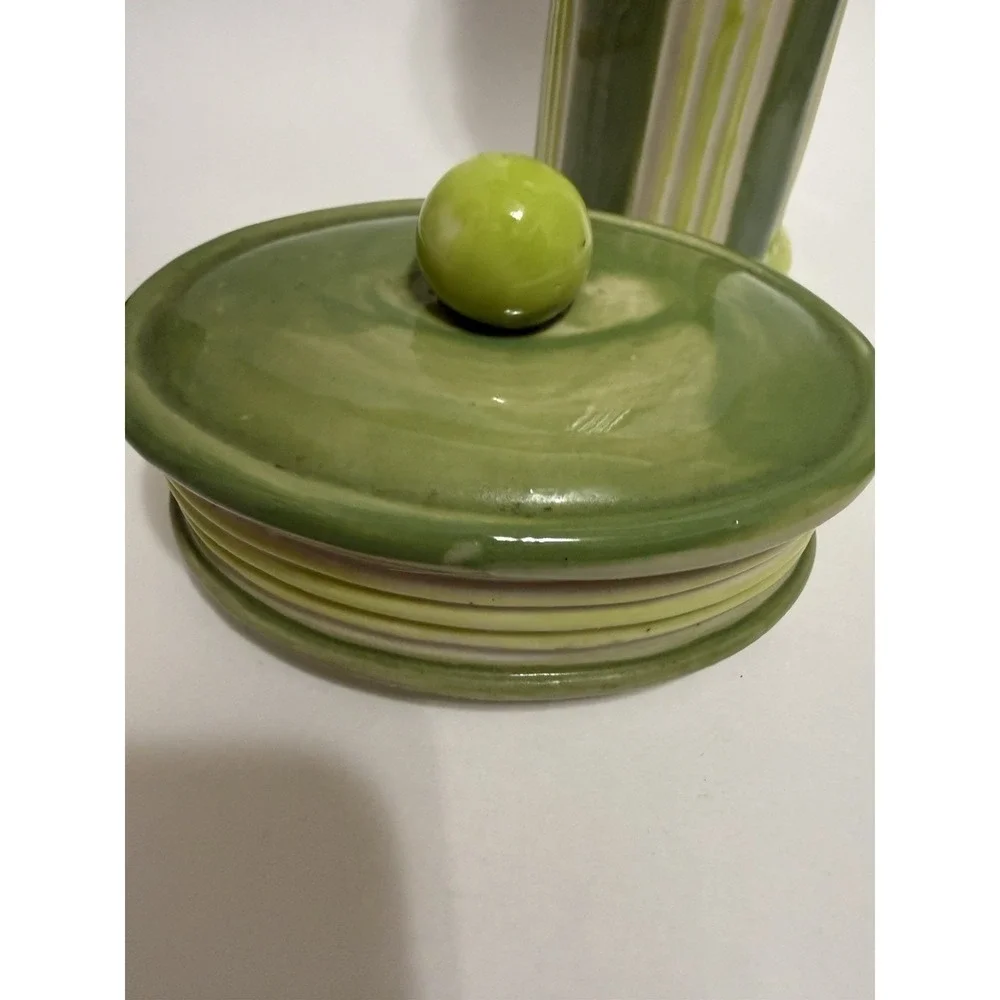 Vintage Ceramic Pasta Keeper Canister Container Carrots‎ Embossed Spaghetti